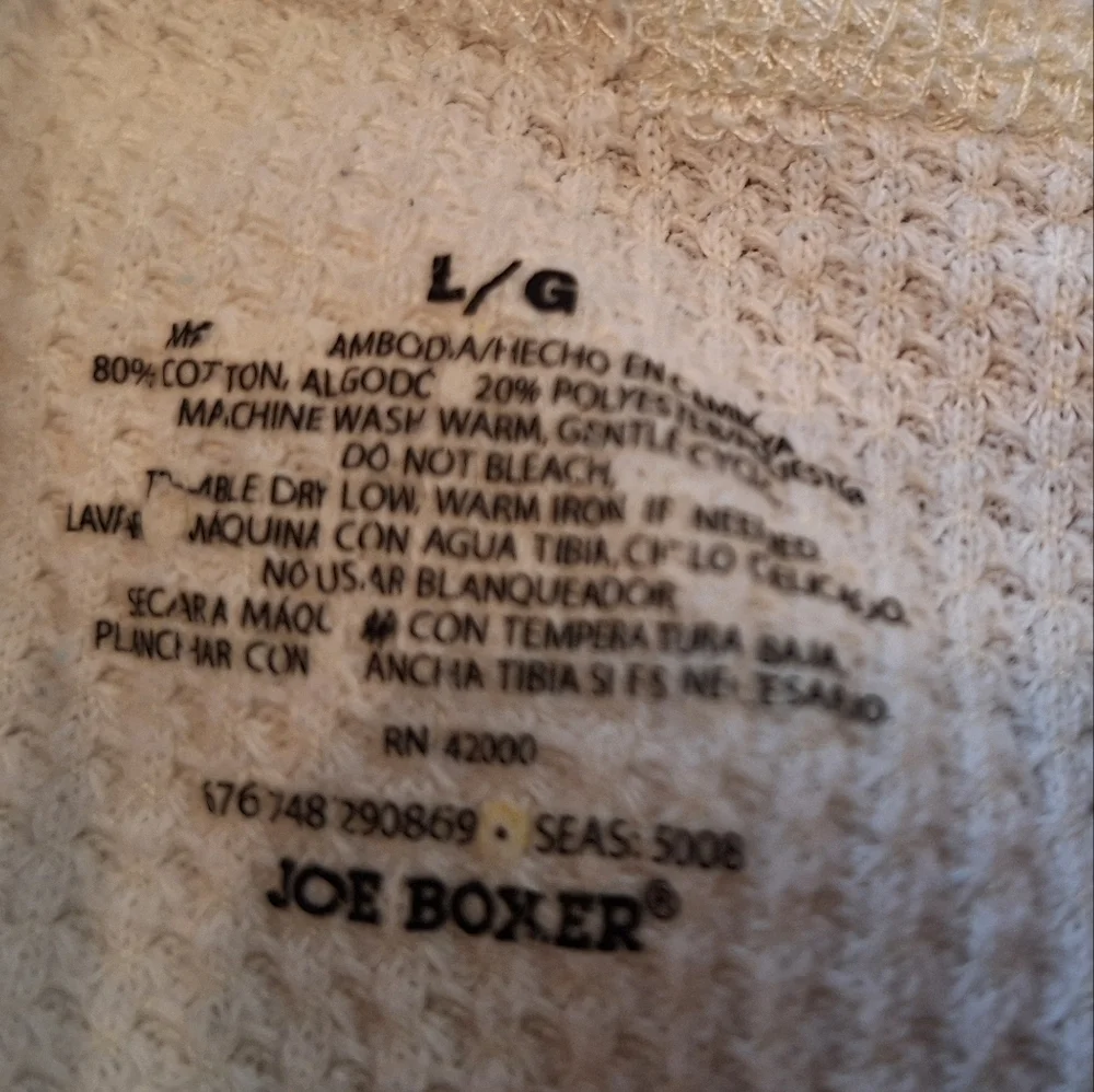 Vintage Joe Boxer Thermal Long Johns Base Layer Lot of 3 Men's Size Large Cozy
